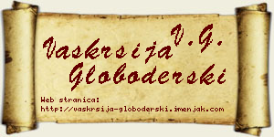 Vaskrsija Globoderski vizit kartica